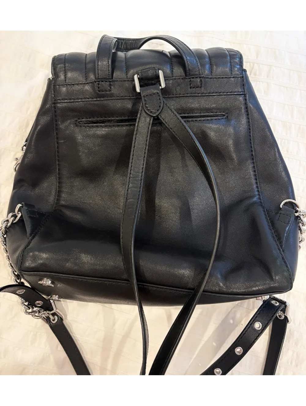 Michael Kors Whitney Quilted Leather Backpack Black